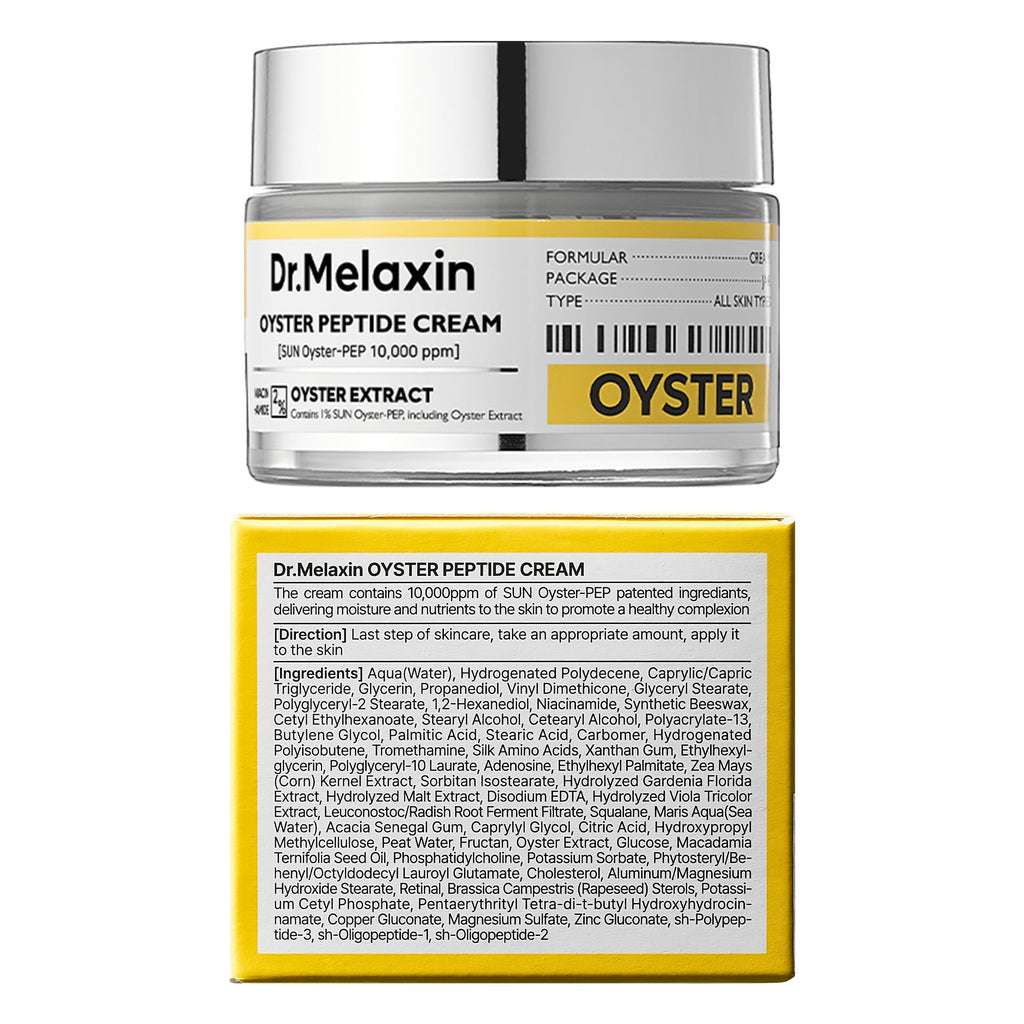 Dr.Melaxin Oyster Pep3 Renewal Cream | Daily Anti-Aging Moisturizer for Elasticity & Wrinkles - 50ml