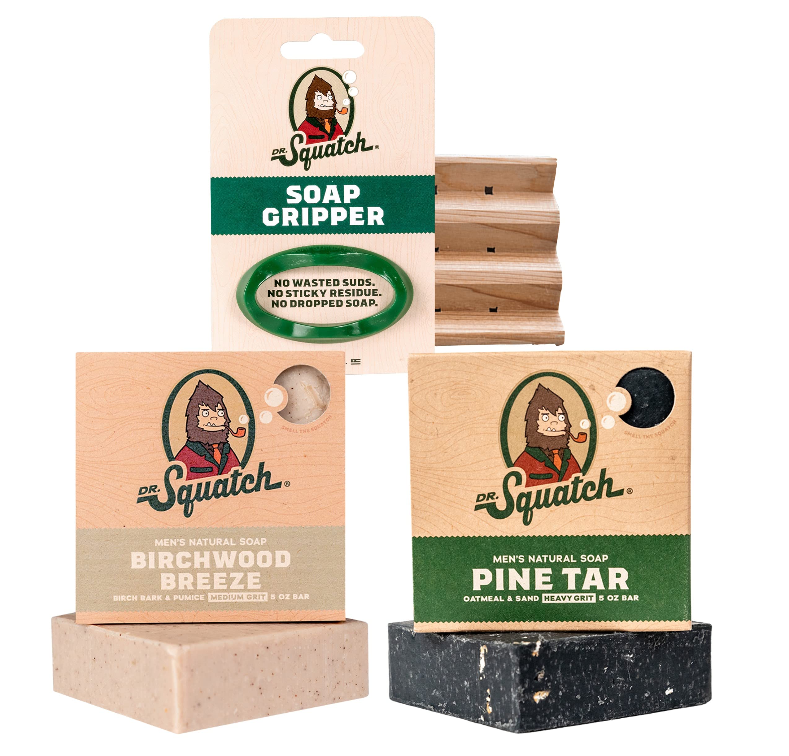 Dr. Squatch Basic Squatch Forest Pack — Pine Tar & Birchwood Breeze Handmade Soap