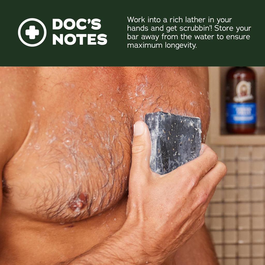 Dr. Squatch Natural Men's Bar Soap 5-Pack - Mountain Meadow, Sandalwood Summit, Lumberjack Lodge, Fresh Falls & Birchwood Breeze (5 oz bars)