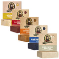Dr. Squatch Natural Men's Bar Soap 5-Pack - Mountain Meadow, Sandalwood Summit, Lumberjack Lodge, Fresh Falls & Birchwood Breeze (5 oz bars)