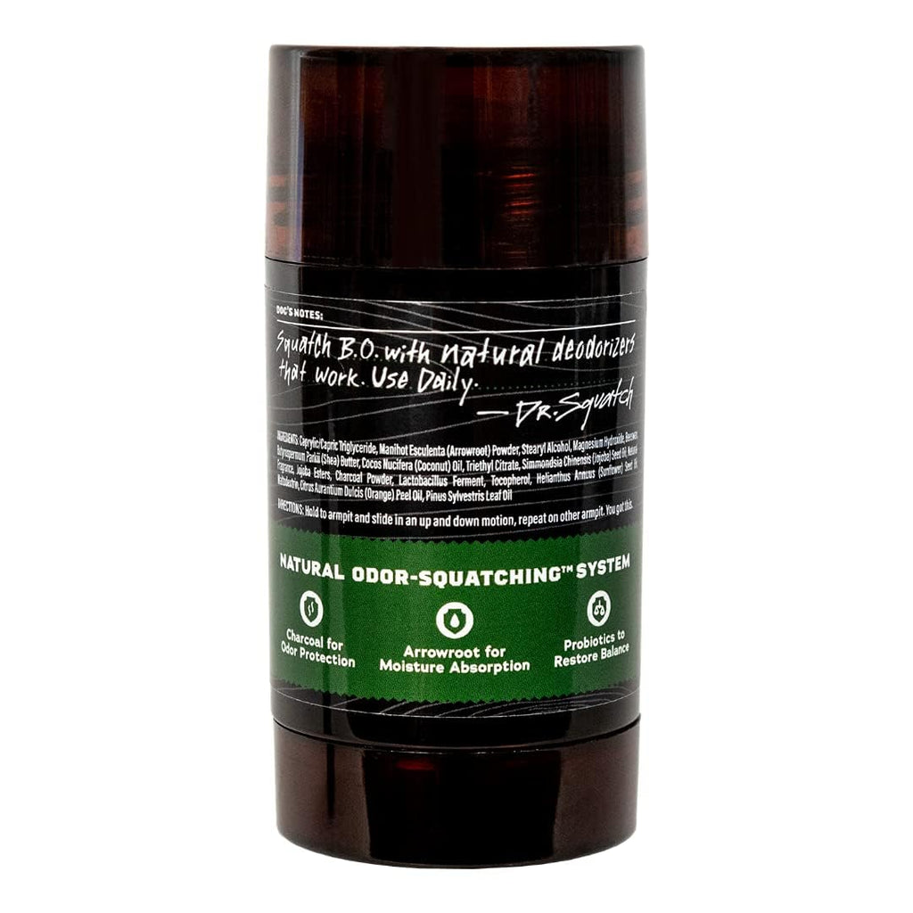 Dr. Squatch Pine Tar Natural Deodorant for Men – Aluminum-Free 2-Pack (2.65 oz Each)
