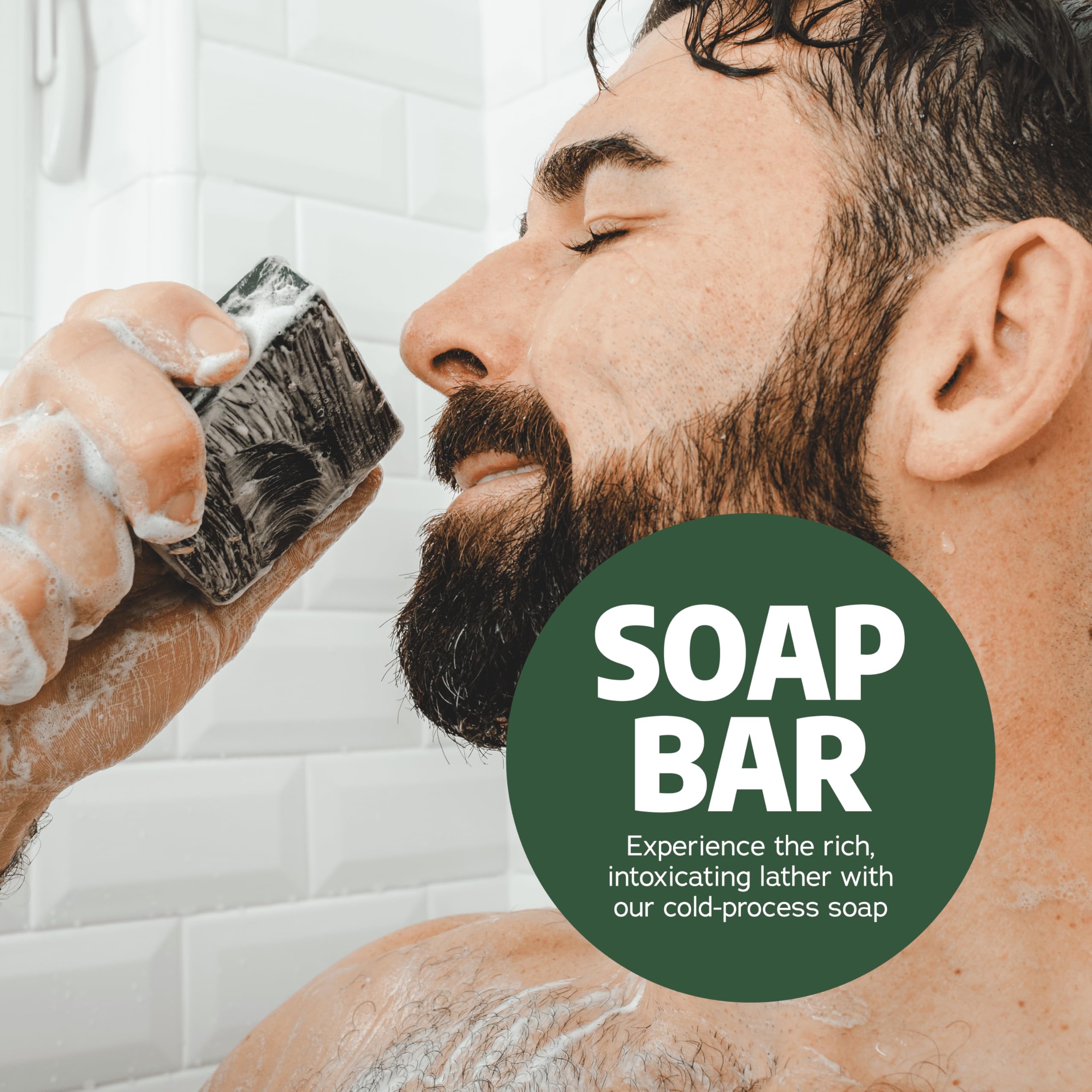 Dr. Squatch Sierra Storm Cold Process Bar Soap – 3-Pack, Natural Oils, Gift for Men