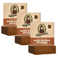 Dr. Squatch Wood Barrel Bourbon Bar Soap – Natural Cold Process, 3-Pack (5 oz each)