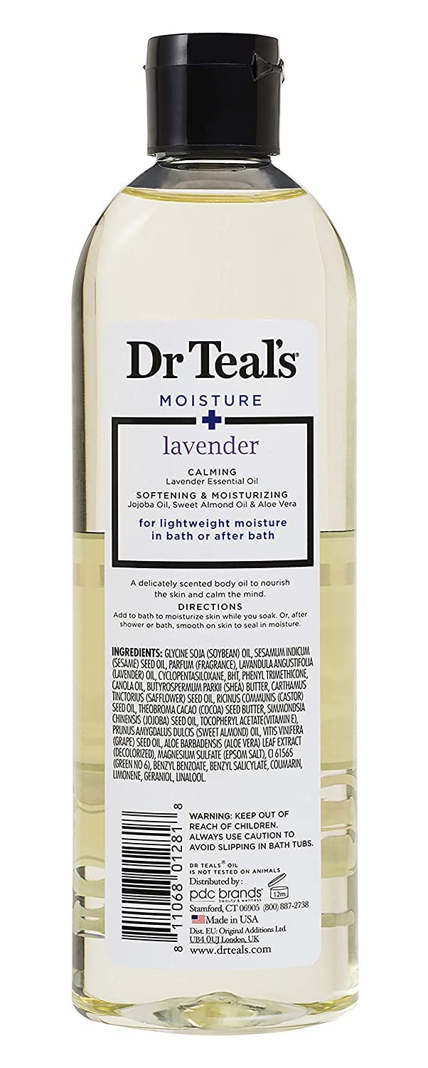 Dr Teal's Bath & Body Oil Variety Gift Set – Soothing Lavender & Ultra Rich Shea Butter (2 x 8.8 oz)