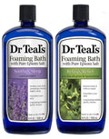 Dr Teal's Foaming Bath Variety Gift Set (2-Pack, 68 oz) – Lavender Soothe & Sleep + Eucalyptus Spearmint Relax & Relief
