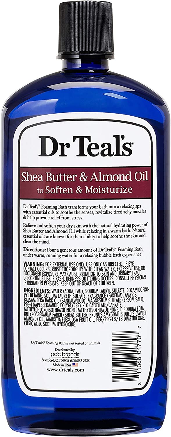 Dr Teal's Foaming Bath Combo Pack: Shea Butter & Almond Oil + Vitamin C & Citrus