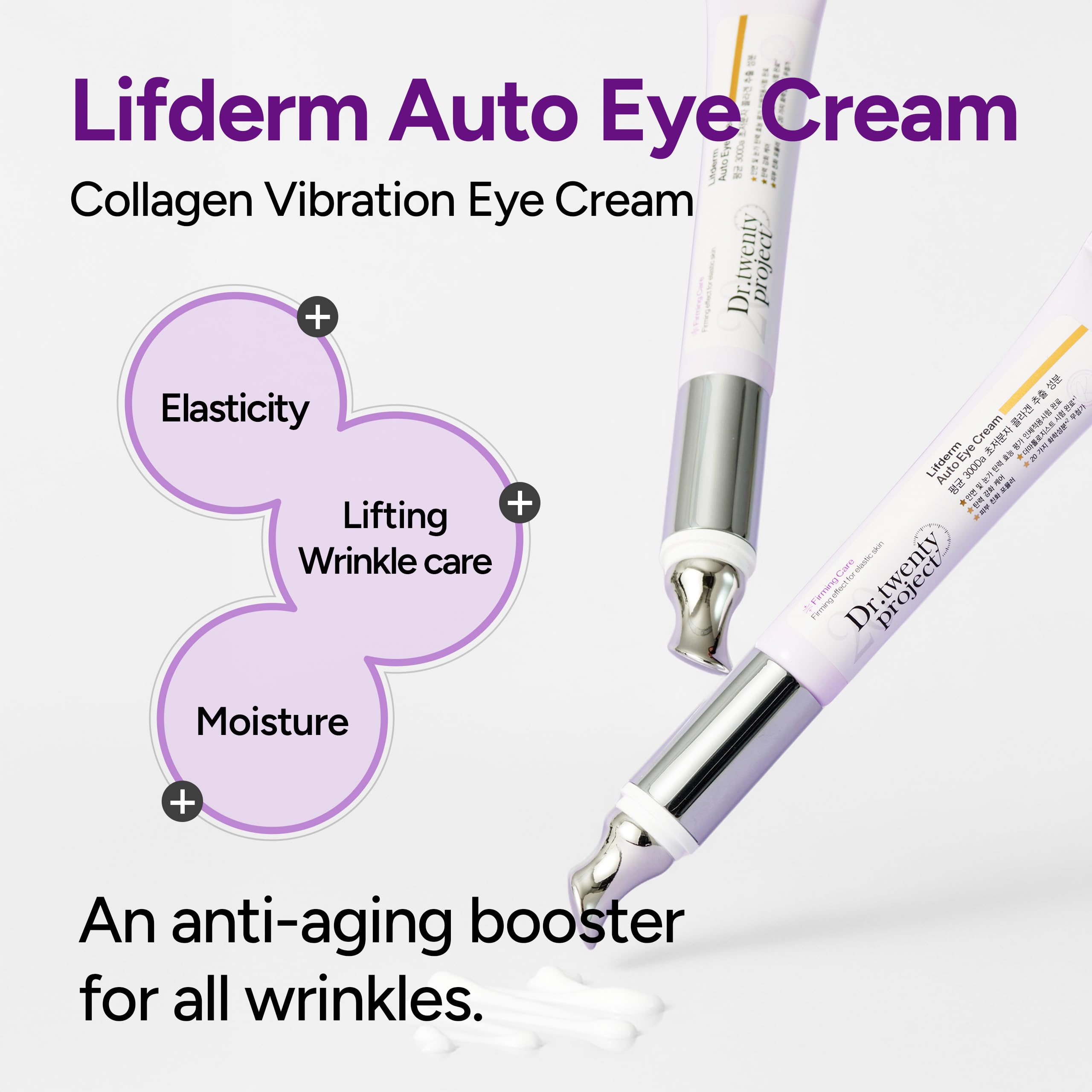 Dr.twentyproject Lifderm Eye Cream with Collagen & Auto Vibration – Eye Care (20ml)