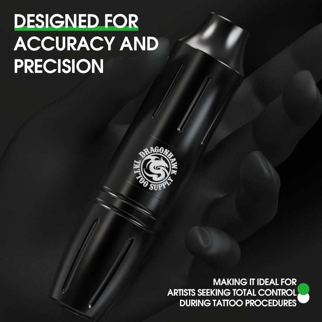 Dragonhawk S11 Cordless Tattoo Kit – Tattoo Pen with Battery Power Supply