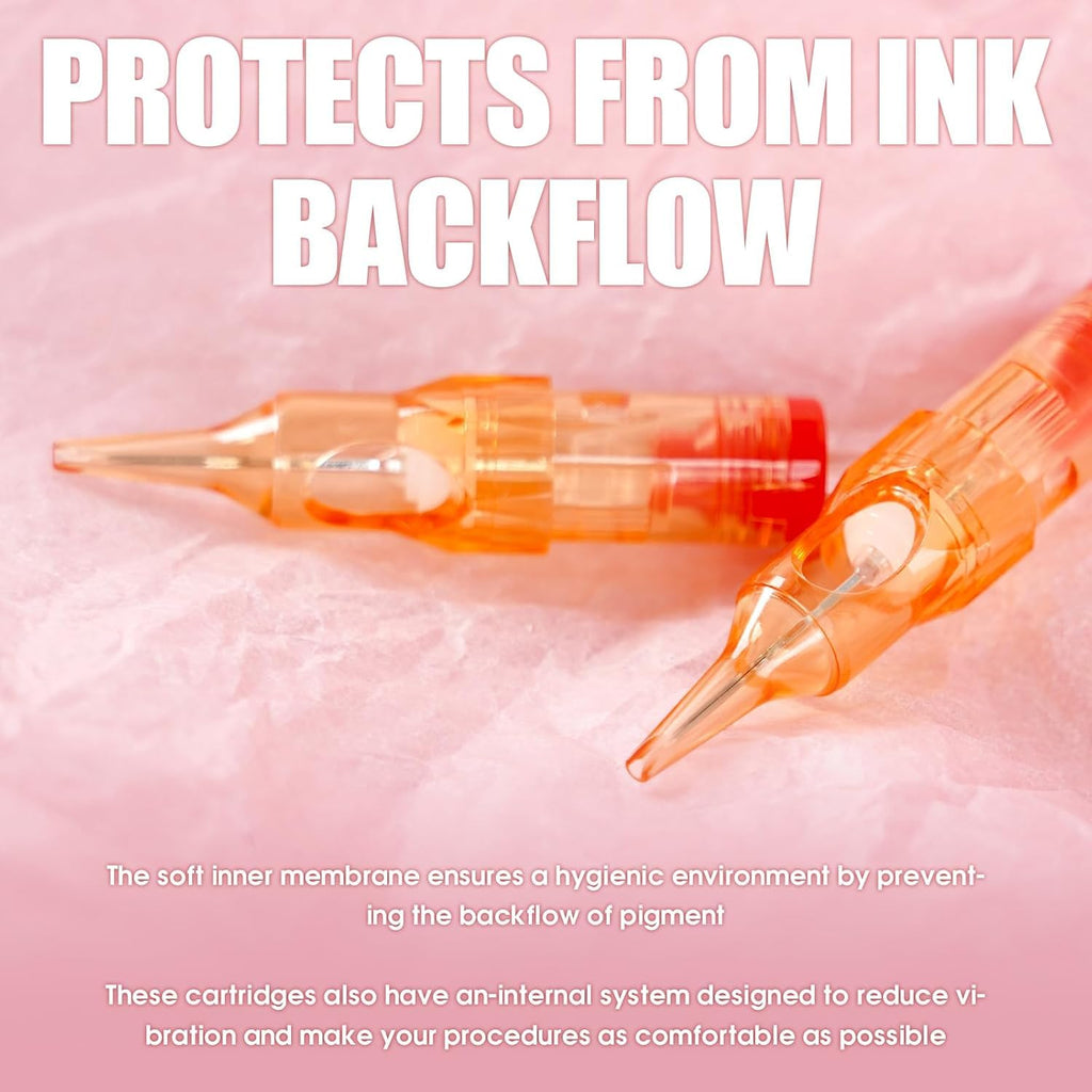Dragonhawk Pro 0601RL Round Liner Cartridges – 20Pcs Disposable for Pro Artists