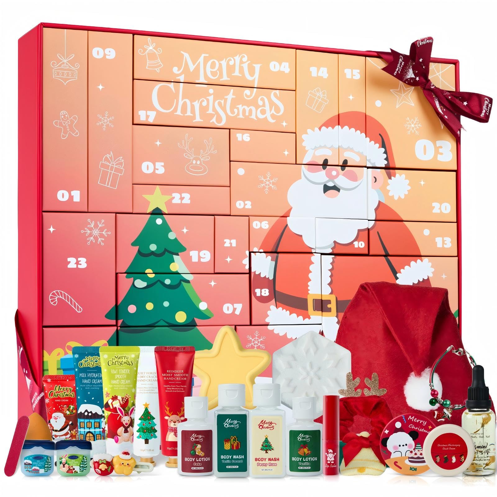 DRAWFAR Beauty Advent Calendar – 24 Skincare Gifts for Women, 2025