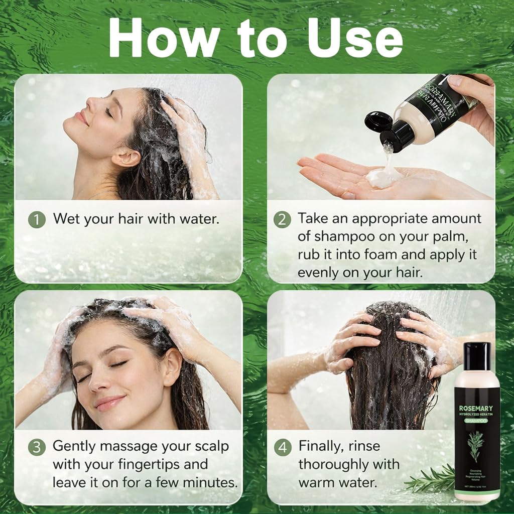 DreamCatching Rosemary Shampoo with Hydrolyzed Keratin – Nourish & Regenerate Hair