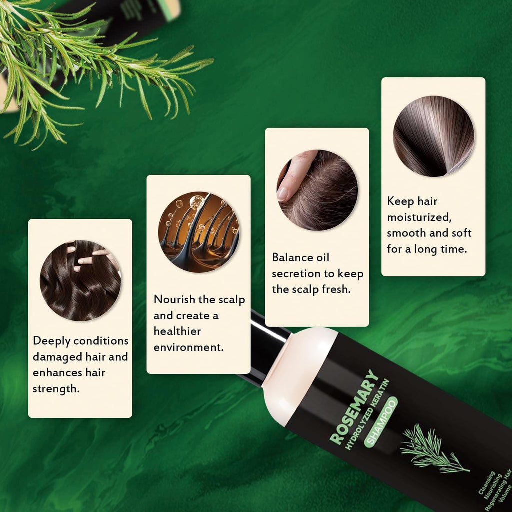 DreamCatching Rosemary Shampoo with Hydrolyzed Keratin – Nourish & Regenerate Hair