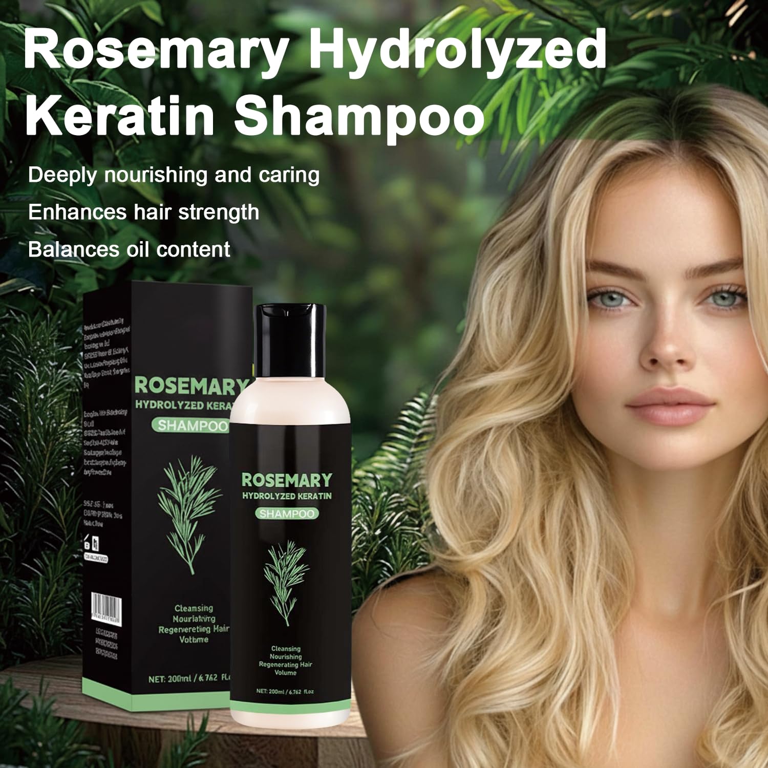DreamCatching Rosemary Shampoo with Hydrolyzed Keratin – Nourish & Regenerate Hair