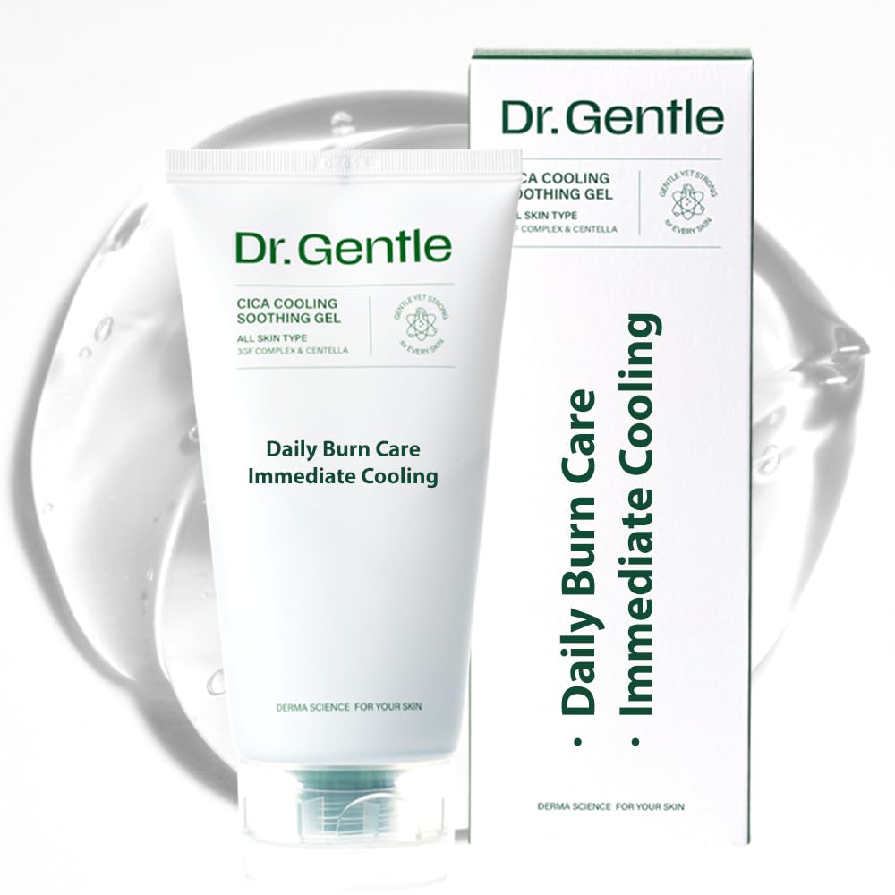 Dr.Gentle After Sun Cooling Gel with CICA – Lightweight, Fast-Absorbing Soothing (150 ml)