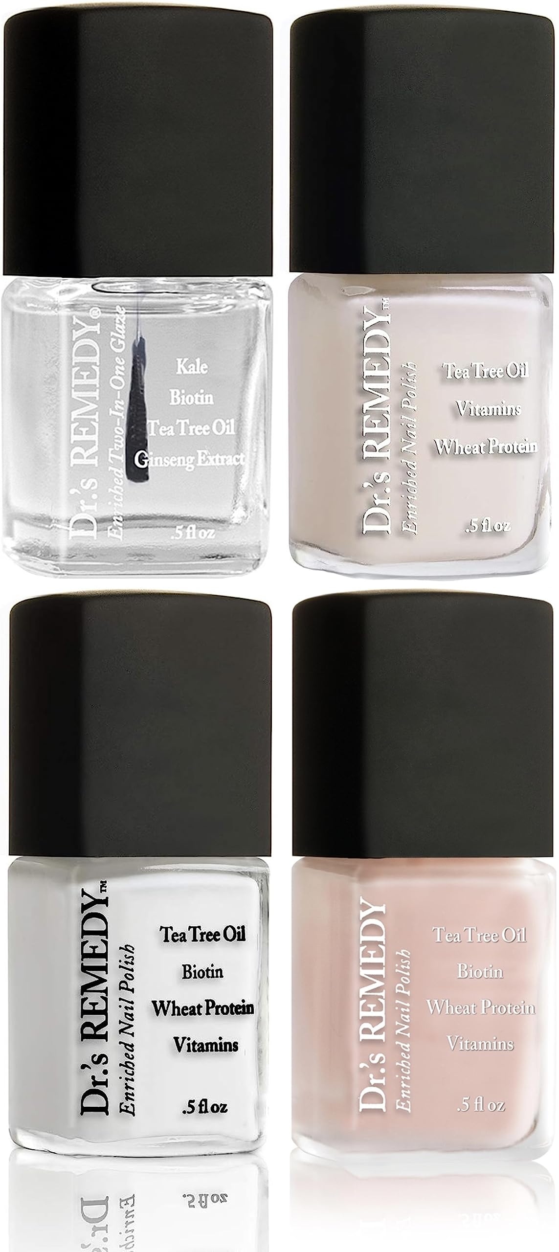 Dr.'s Remedy Enriched Nail Polish Kit BLUSHING Bride – Set of 4
