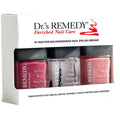 Dr.'s Remedy 3 Pack Nail Polish Kit – Anniversary Set: Brave Berry, Resilient Rose, Total Two-in-One Glaze | Non-Toxic, All-Natural Nail Strengthener