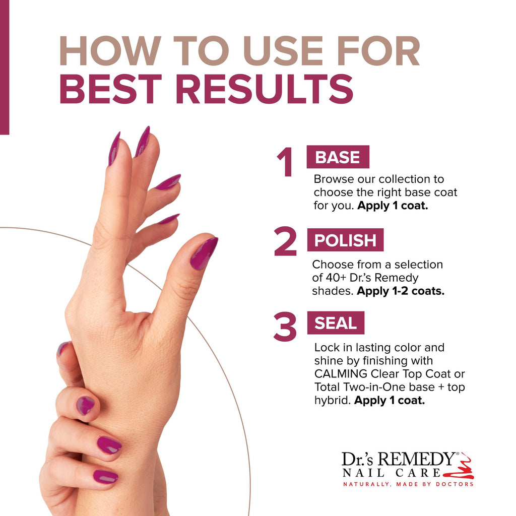 Dr.’s Remedy Enriched Nail Polish – Non-Toxic, 24-Free, Doctor-Formulated in HOPEFUL Hot Pink