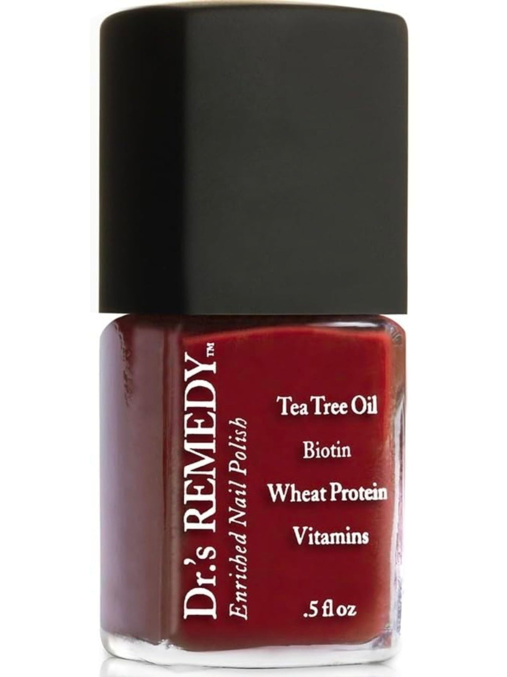 Dr.'s Remedy Enriched Nail Polish – Non-Toxic, 24-Free, Doctor-Formulated (Remedy Red)