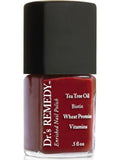 Dr.'s Remedy Enriched Nail Polish – Non-Toxic, 24-Free, Doctor-Formulated (Remedy Red)