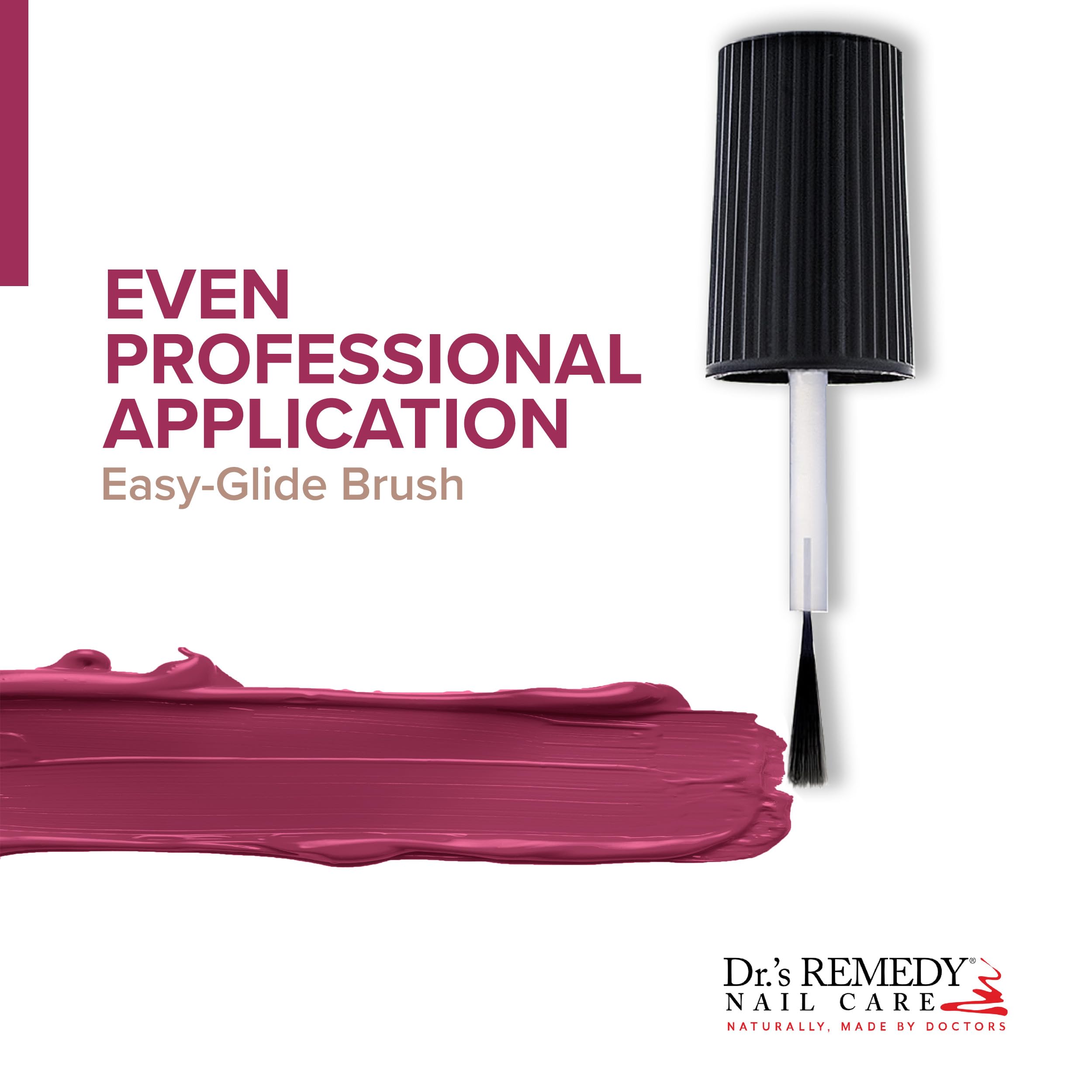 Dr.’s Remedy Enriched Nail Polish – Non-Toxic, 24-Free, Doctor-Formulated in HOPEFUL Hot Pink