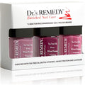 Dr.’s Remedy 3 Pack Nail Polish Kit – Mindful Mulberry, Bonafide Boysenberry & Brave Berry | Non-Toxic & All-Natural Nail Strengthener