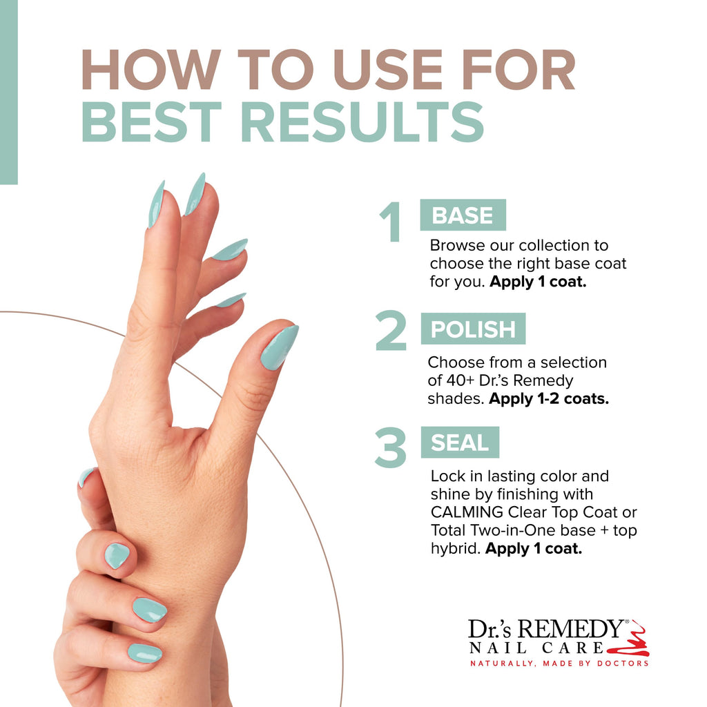 Drs Remedy 3 Pack Nail Polish Kit – Sensational Sunshine Trio, Non-Toxic All-Natural Enriched Nail Strengthener and Glaze in HOPEFUL Hot Pink & TRUSTING Turquoise