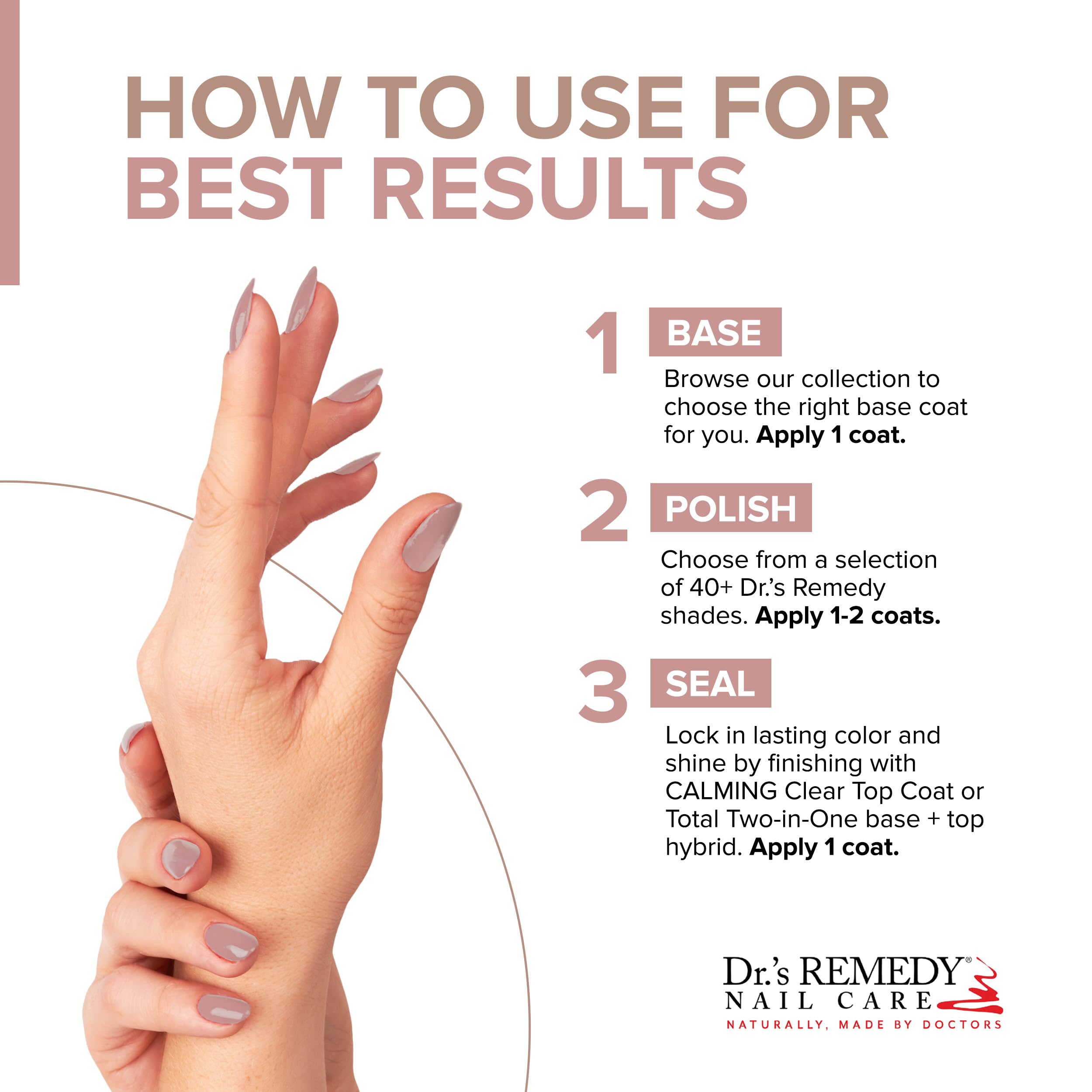 Dr.'s Remedy 3 Pack Nail Polish Kit – Positively Perfect Pink Trio