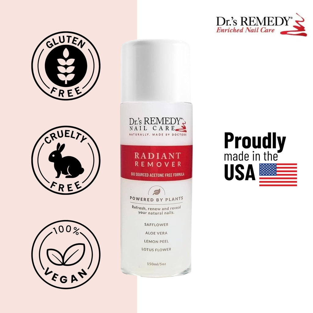 Dr.'s Remedy Organic Nail Polish Remover – Gentle, Plant-Based, Acetone-Free Care