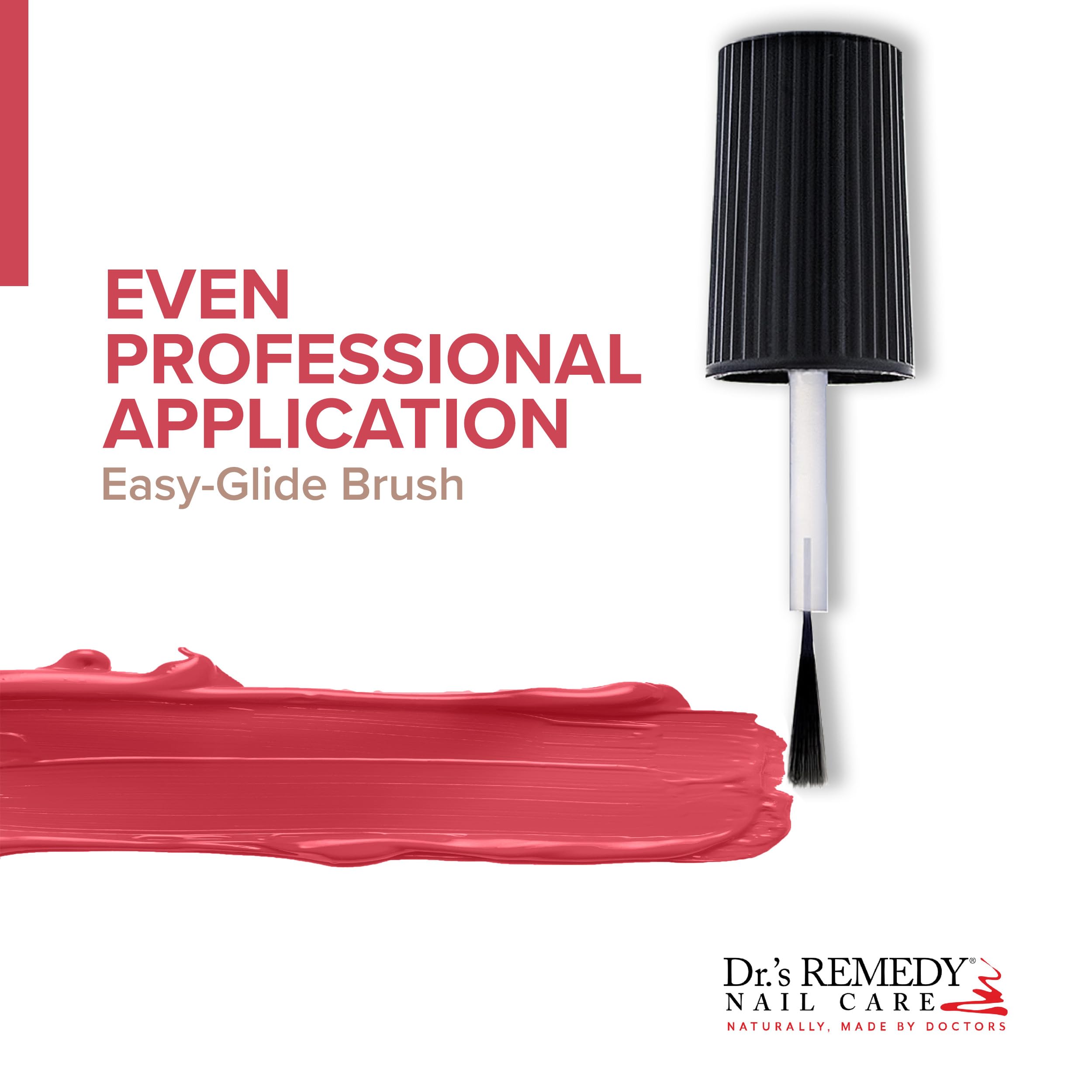 Dr.'s Remedy Enriched Nail Polish — Non-Toxic, All-Natural, Doctor Formulated — Peaceful Pink Coral