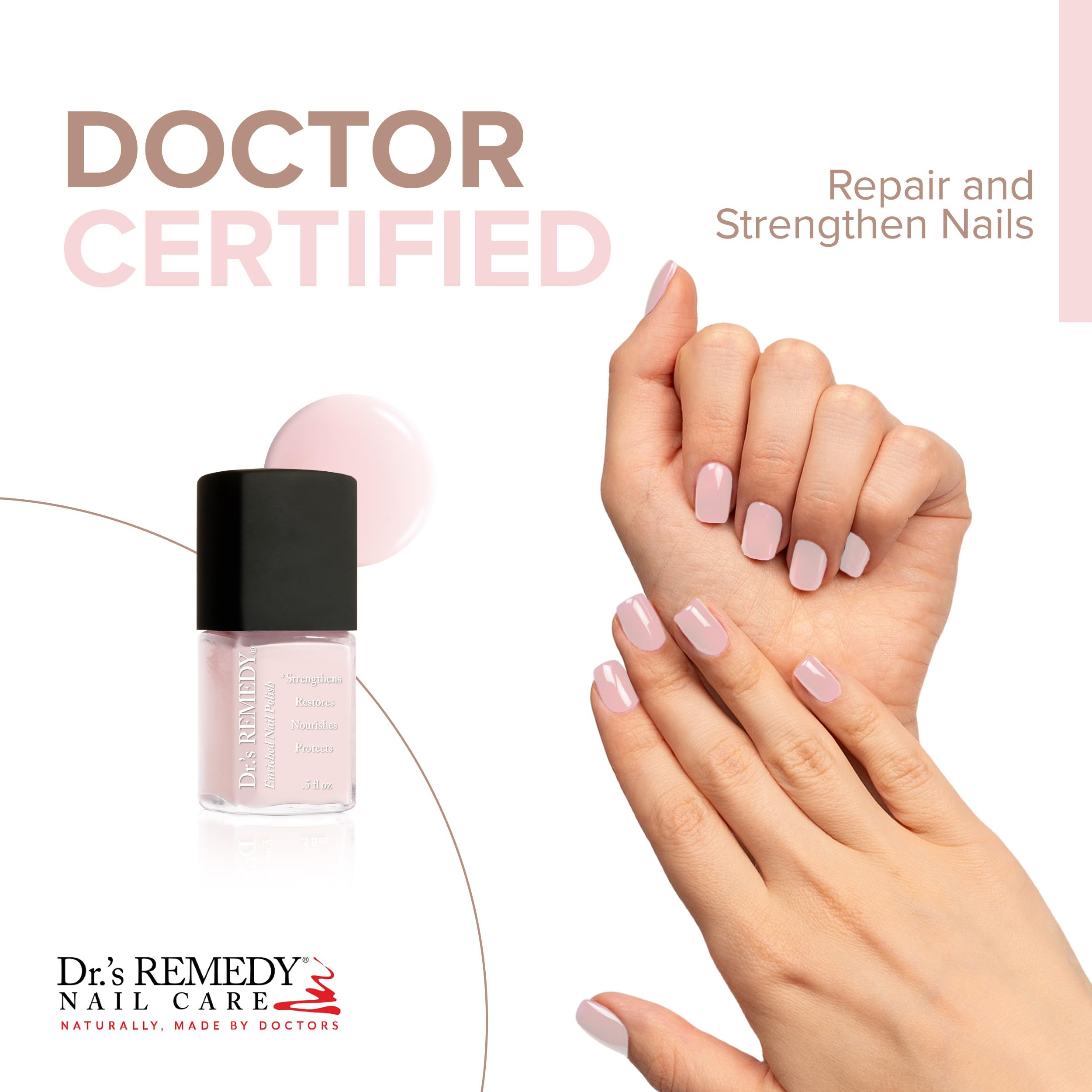 Dr.'s Remedy 3 Pack Nail Polish Kit – Non-Toxic, Organic Nail Strengthener