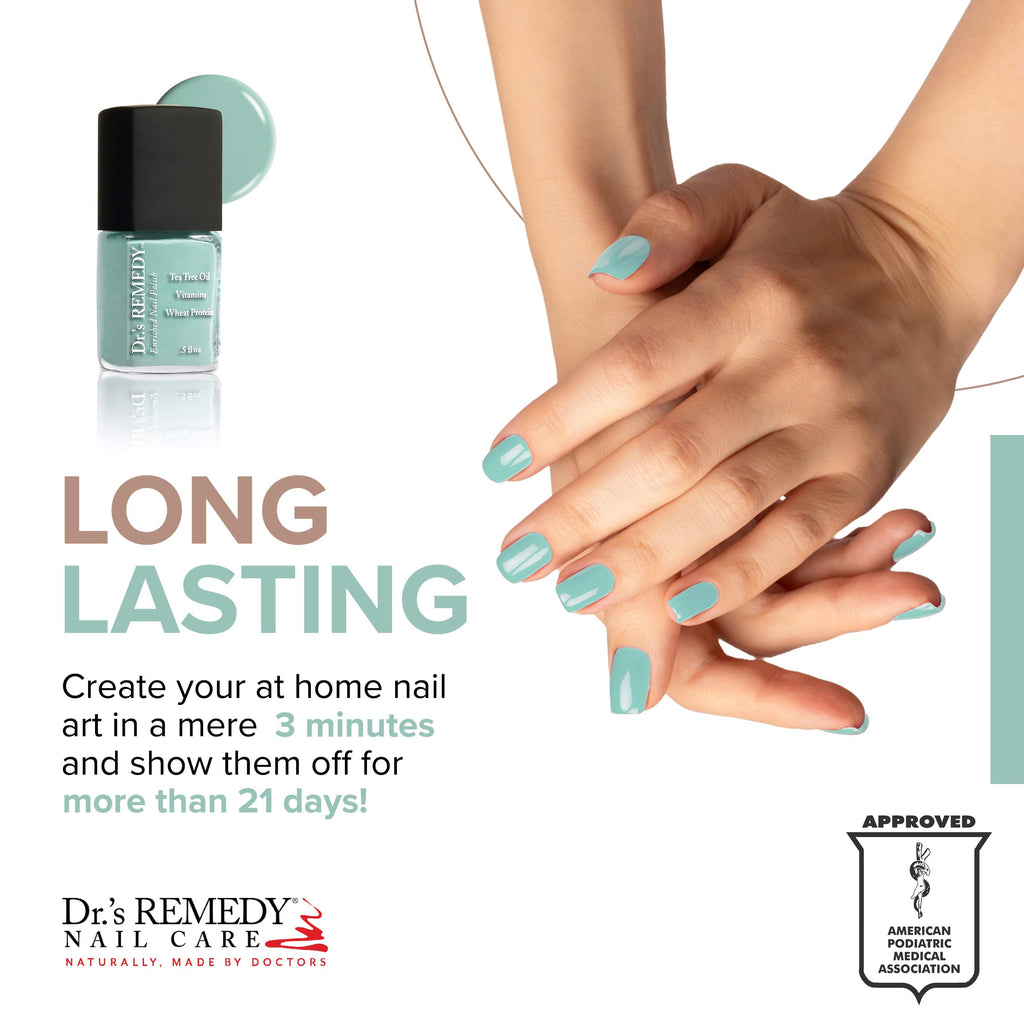 Drs Remedy 3 Pack Nail Polish Kit – Sensational Sunshine Trio, Non-Toxic All-Natural Enriched Nail Strengthener and Glaze in HOPEFUL Hot Pink & TRUSTING Turquoise