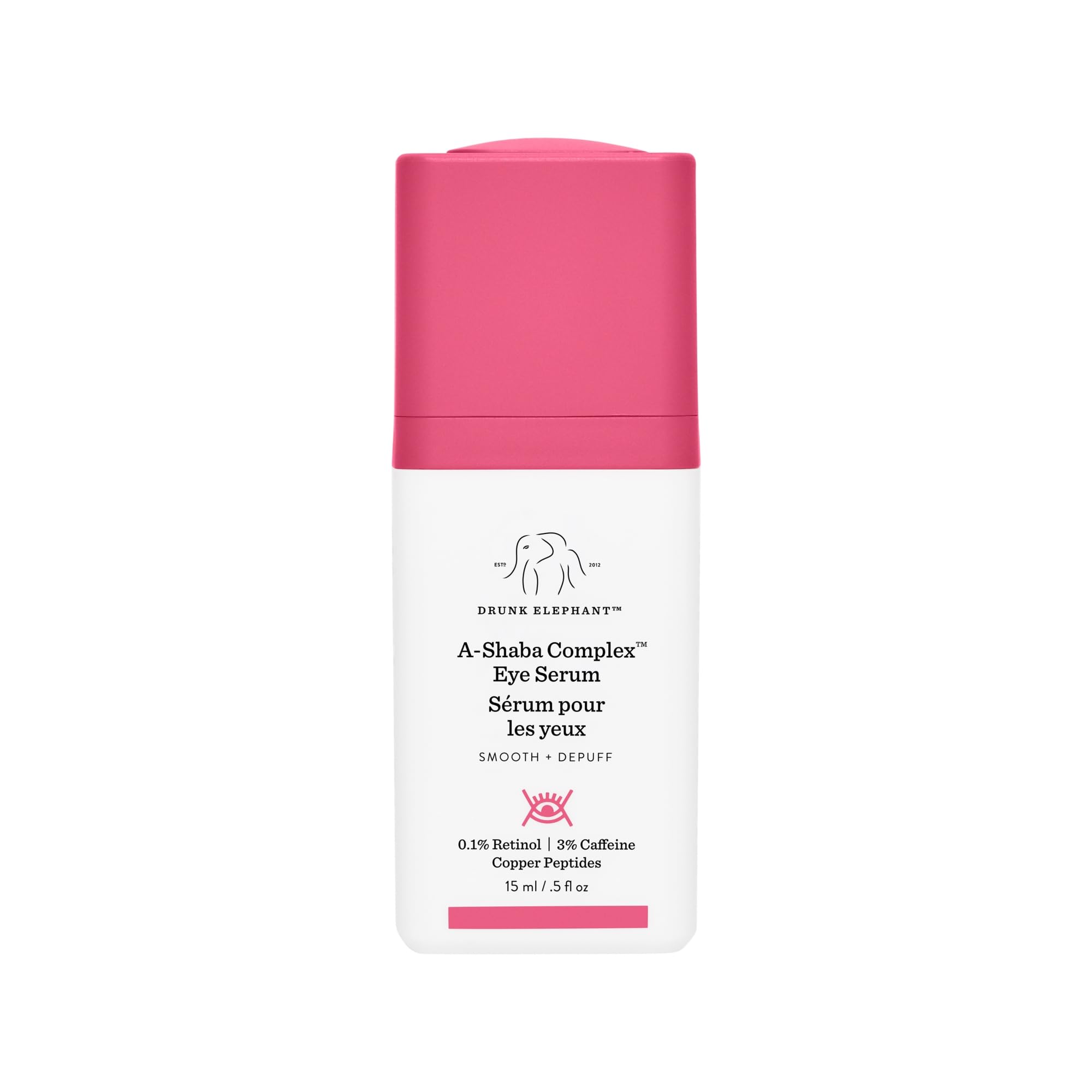 Drunk Elephant A-Shaba Complex Eye Serum with Deluxe Samples (15ml + 5ml + Lala Retro Cream)