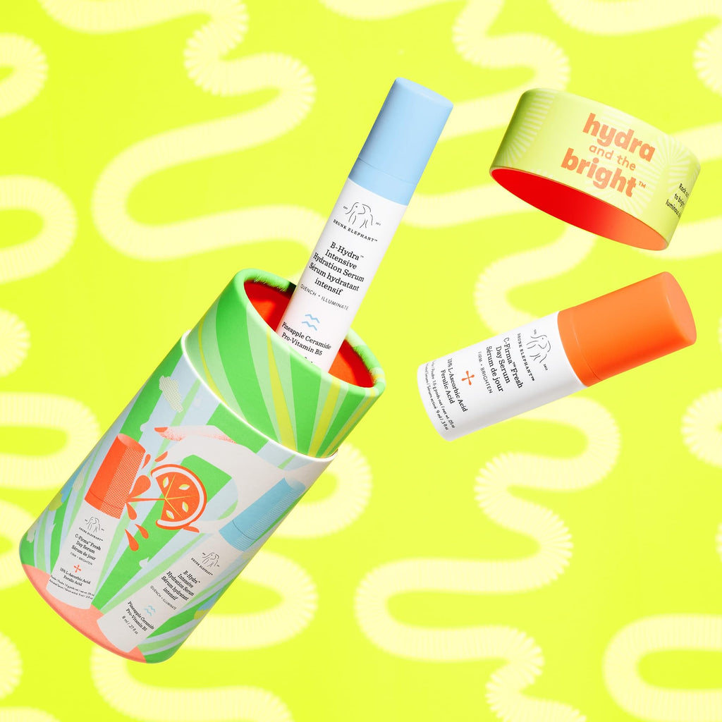 Drunk Elephant Hydra and the Bright Travel Duo – C-Firma 9 ml + B-Hydra 8 ml