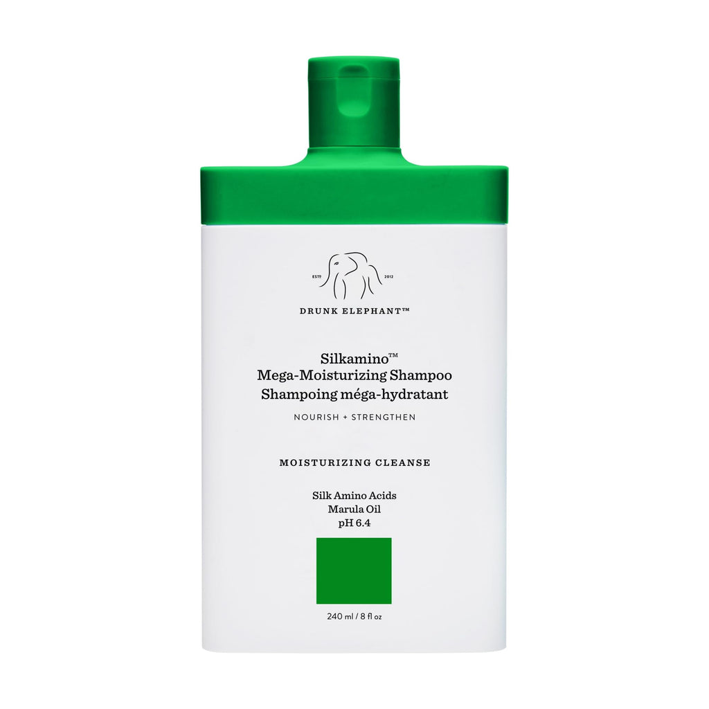 Drunk Elephant Silkamino Mega-Moisturizing Shampoo – Silk Amino Acids, Sulfate-Free, 240 ml