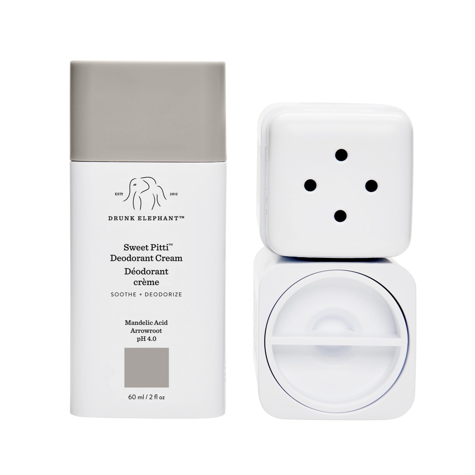 Drunk Elephant Sweet Pitti Deodorant Cream — Baking Soda & Aluminum-Free Underarm Care (60 ml)