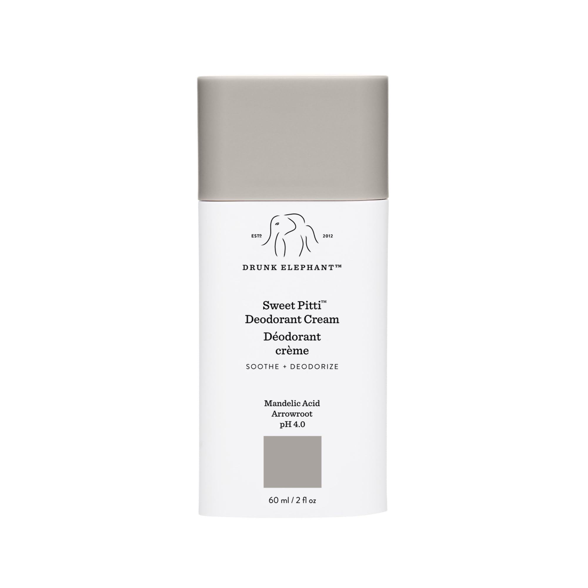 Drunk Elephant Sweet Pitti Deodorant Cream — Baking Soda & Aluminum-Free Underarm Care (60 ml)