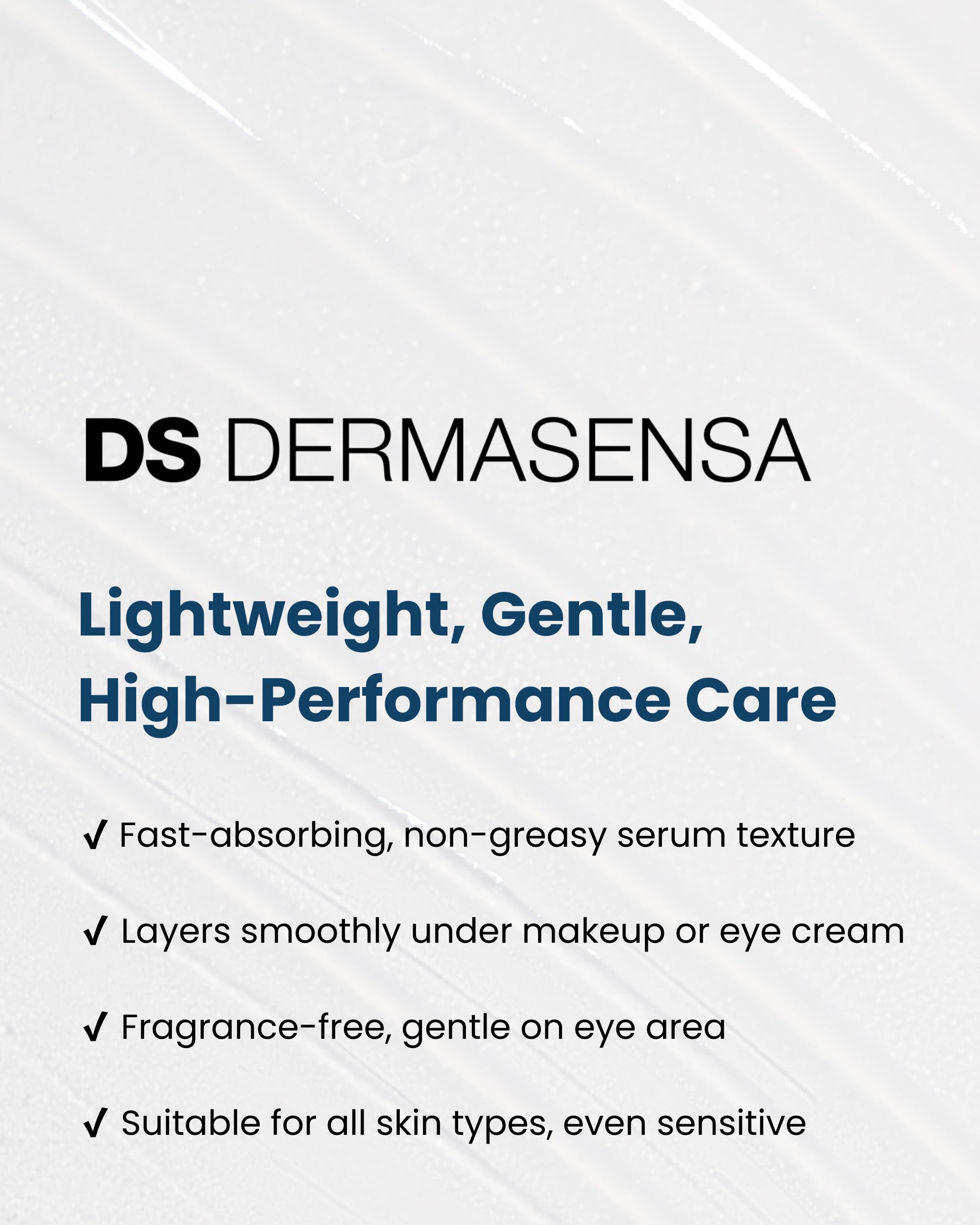 DS Dermasensa UP21 Eye Serum for Dark Circles & Puffiness | 42-Cap Jar
