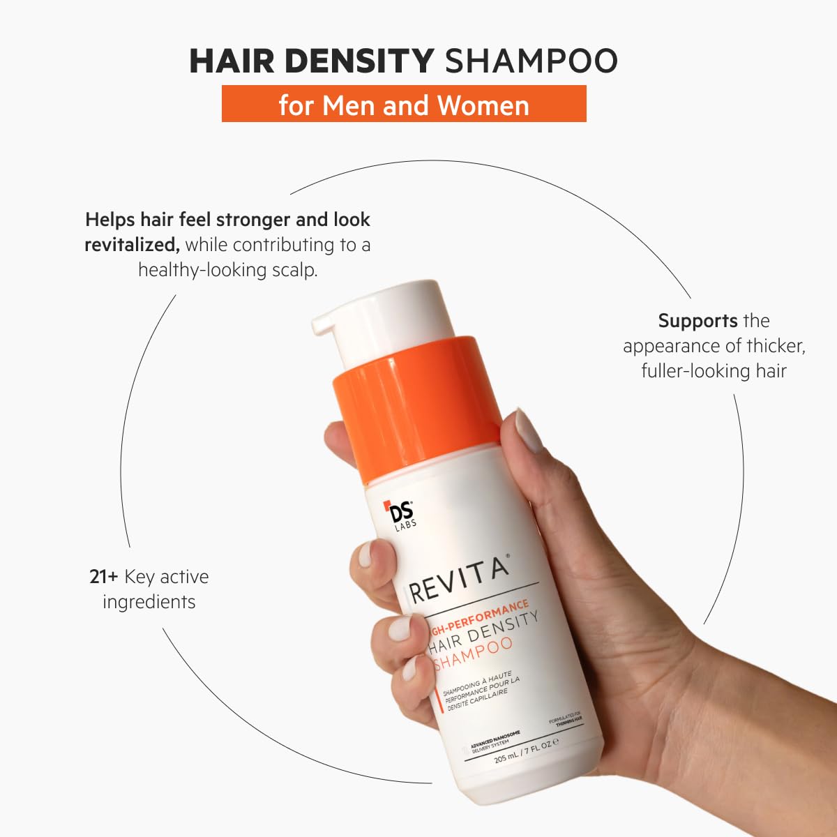 DS Laboratories Revita Shampoo 925mL – Thick-Looking Hair, Scalp First Cleanse, Color Safe, Sulfate & Silicone Free