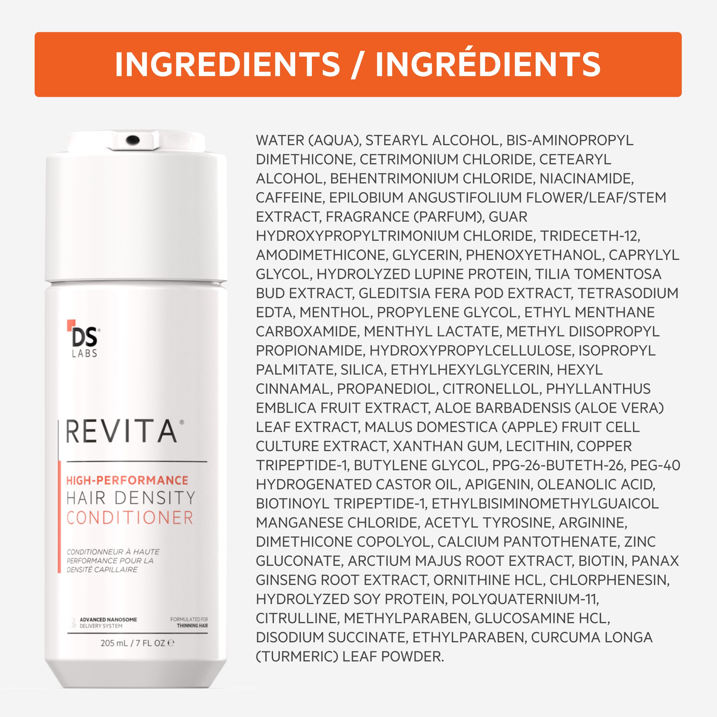 DS Laboratories Revita Shampoo & Conditioner Kit — Fuller-Looking Hair, Sulfate & Silicone Free
