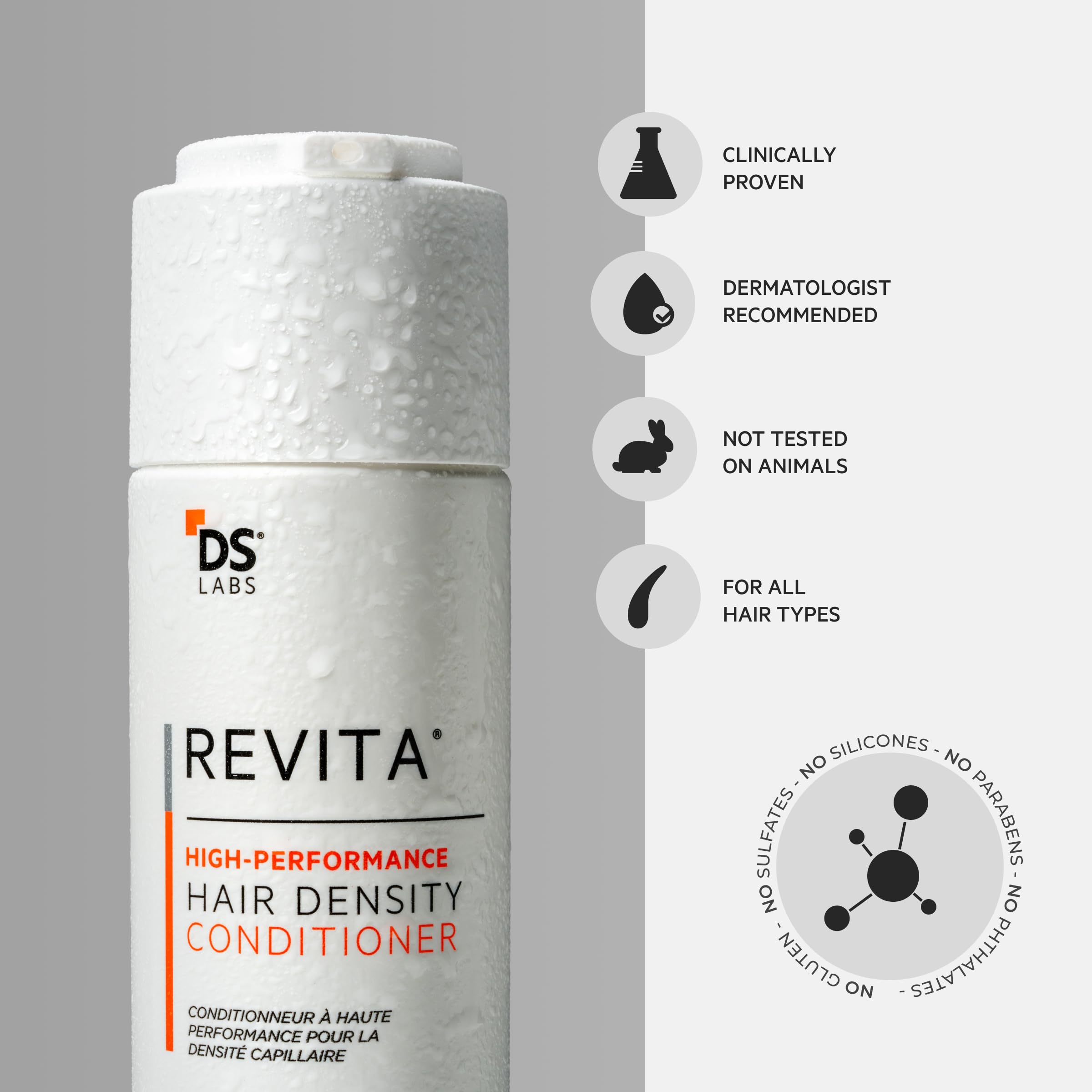DS Labs Revita Conditioner 500 mL — Scalp Refresh, Fuller Look, Color Safe, Sulfate & Silicone Free