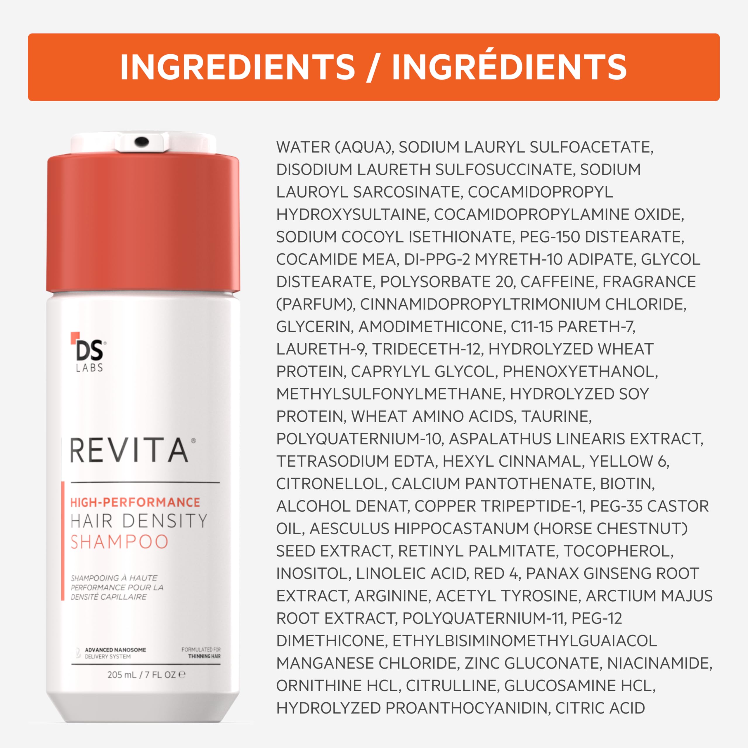 DS Laboratories Revita Shampoo & Conditioner Kit — Fuller-Looking Hair, Sulfate & Silicone Free