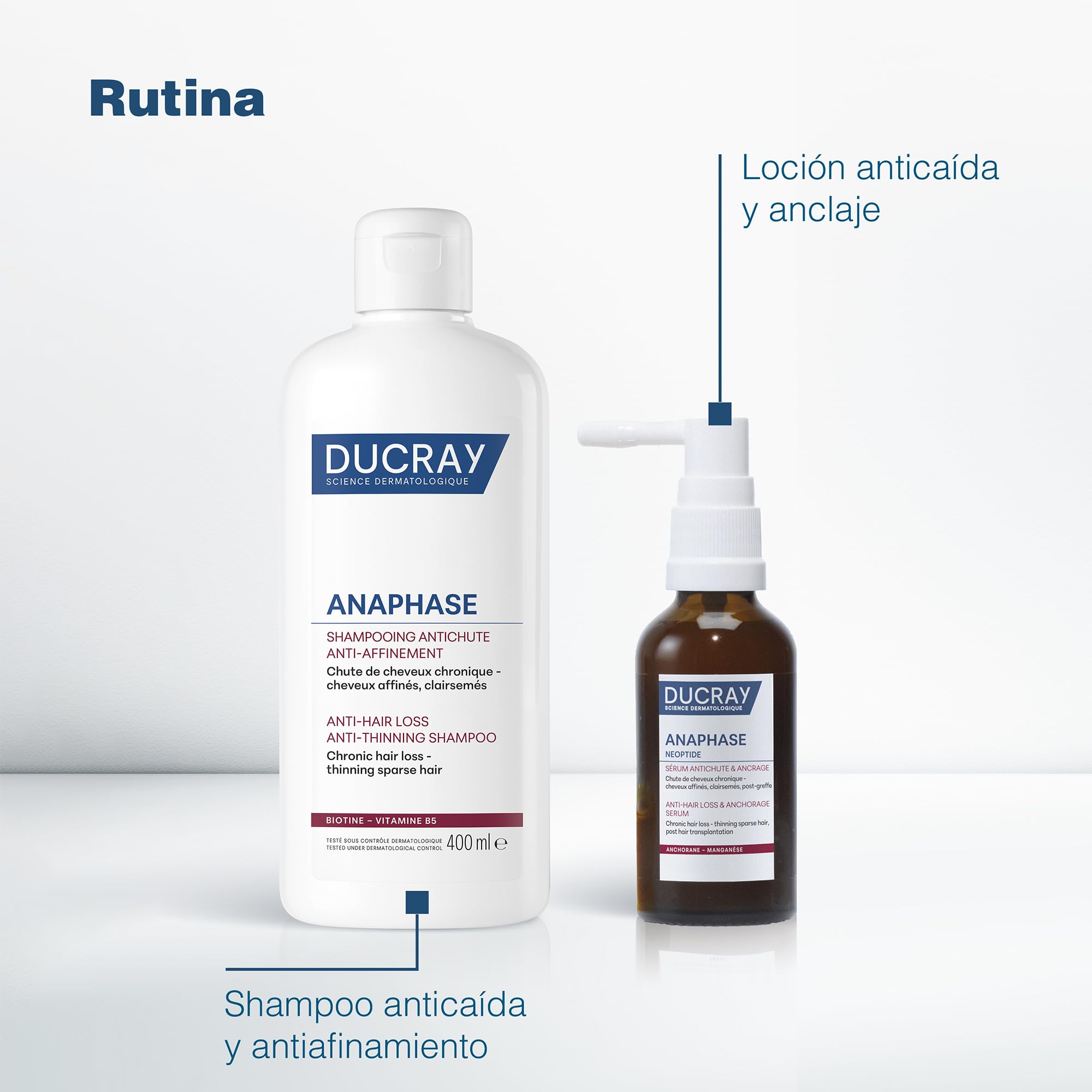 Ducray Anaphase+ Strengthening Shampoo – 6.7 oz for Fuller-Looking Hair