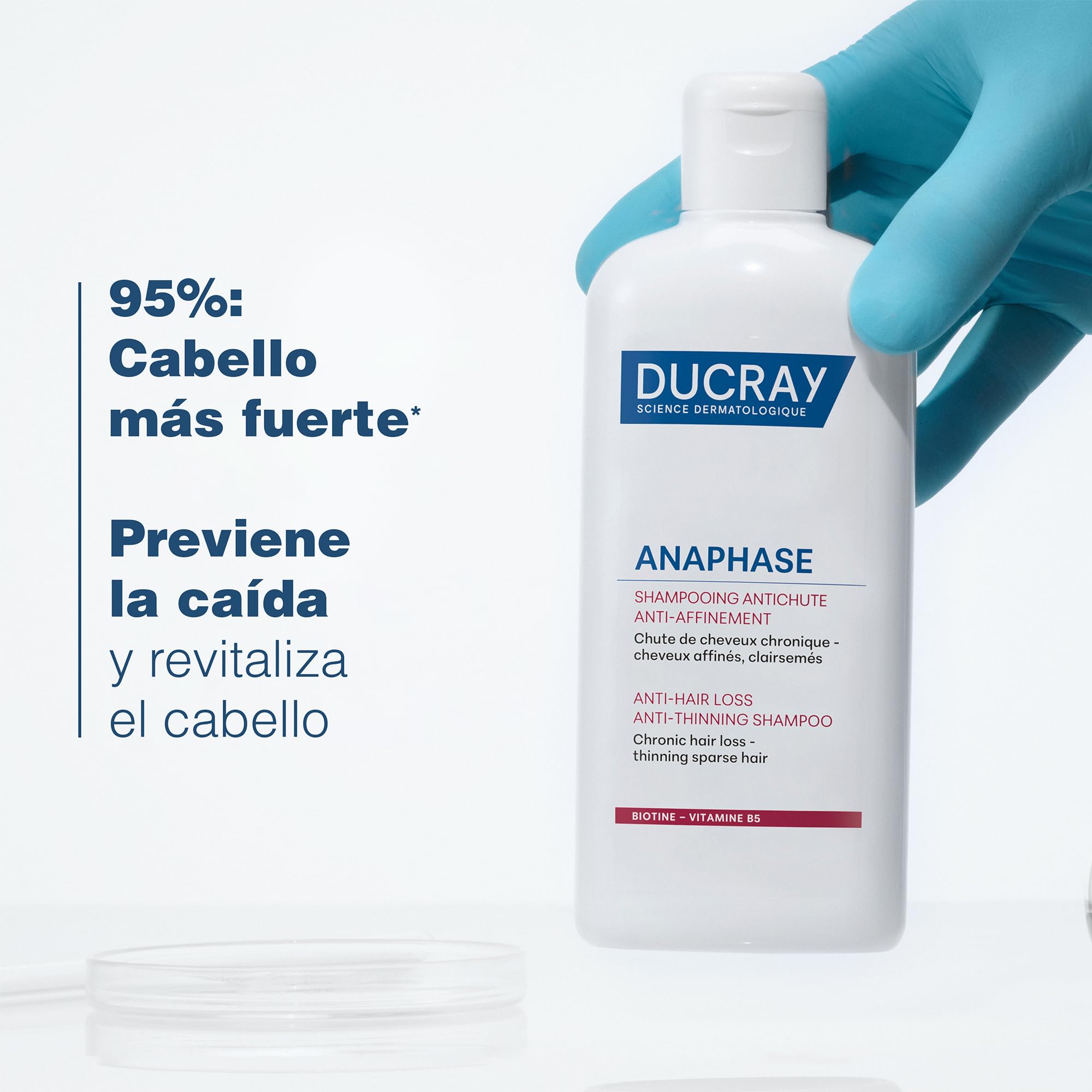 Ducray Anaphase+ Strengthening Shampoo – 6.7 oz for Fuller-Looking Hair