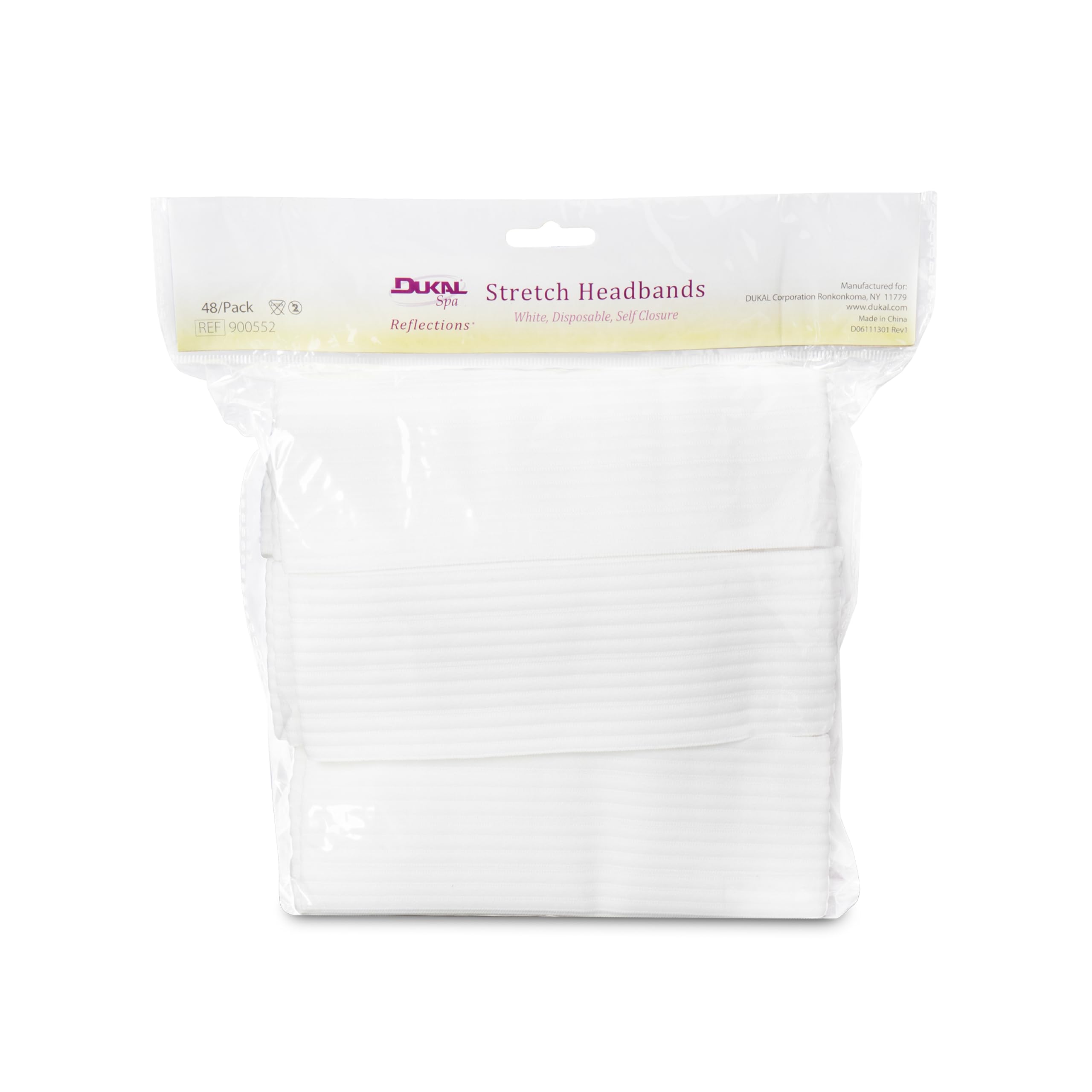 Dukal Disposable Stretchable Headband with Closure – 48 Count