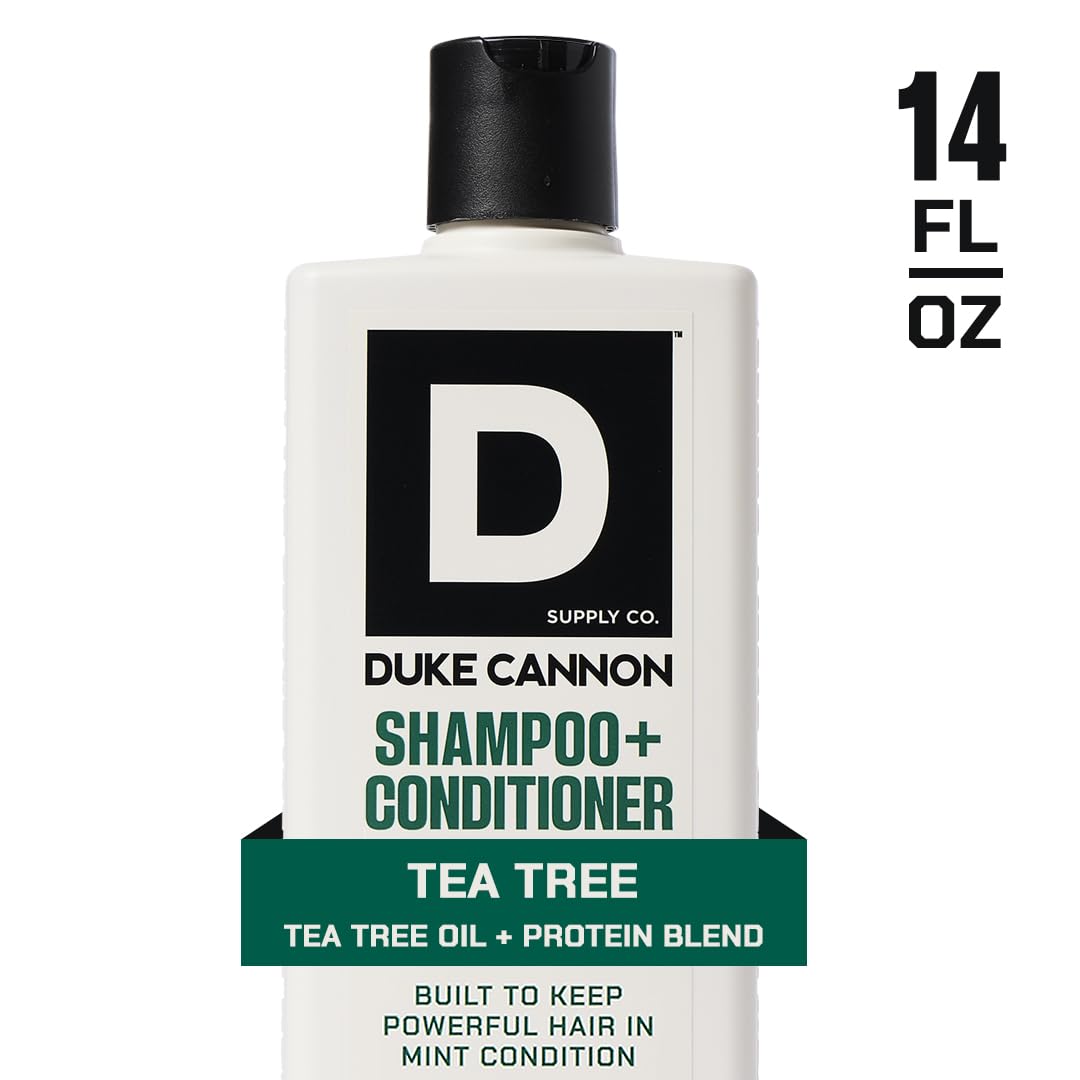 Duke Cannon Supply Co. 2-in-1 Hair Wash - Tea Tree & Midnight Swim - 14 oz 2-Pack