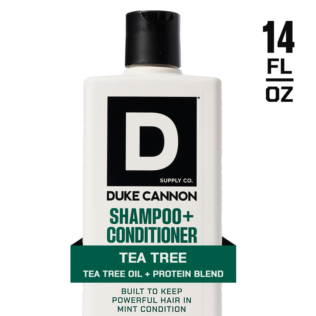 Duke Cannon Supply Co. 2-in-1 Hair Wash 3-Pack — Tea Tree, Sawtooth & Midnight Swim (14 oz each)