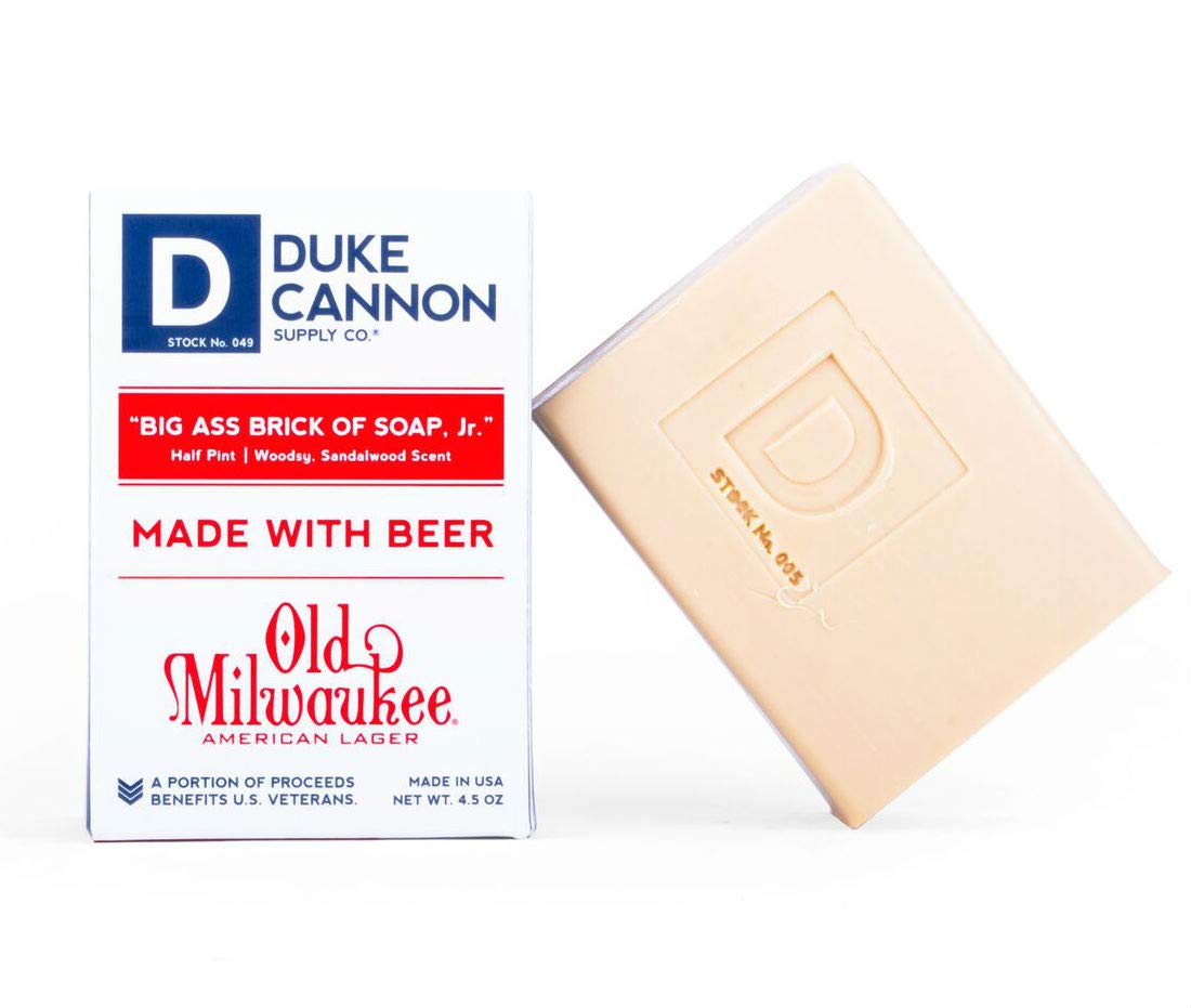 Duke Cannon Big Ass Brick Beer Soap Jr. Half Pint Travel Size – 4.5 oz
