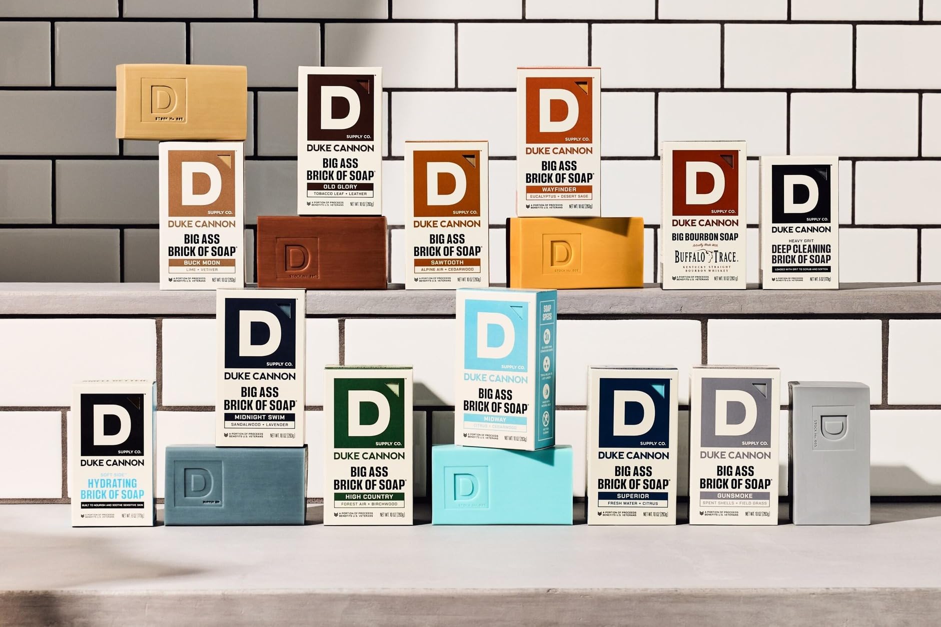 Duke Cannon Big Brick Soap for Men – 3-Pack, 10 oz Each | Triple Milled, Long-Lasting