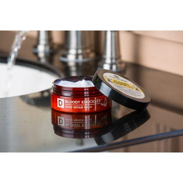 Duke Cannon Bloody Knuckles Hand Repair Balm 3-Pack – Unscented 5 oz Hand Cream for Workers, Fighters & Athletes