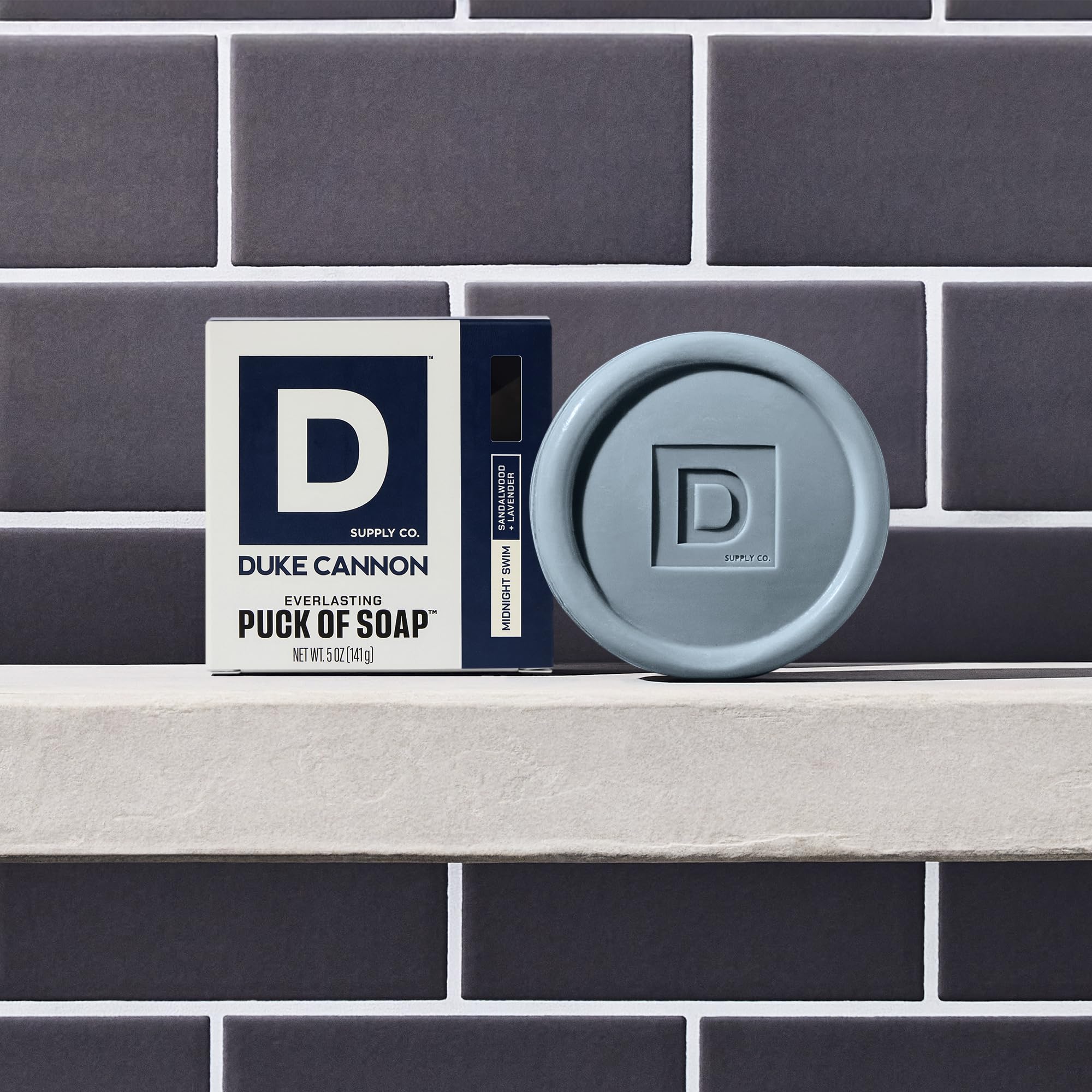 Duke Cannon Supply Co. Bar Soap Puck – Midnight Swim, 6-Pack, 5 oz